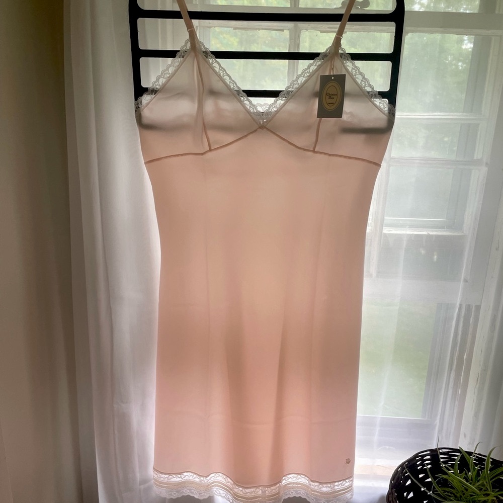 Dior vintage Pink Lace Trim Lingerie